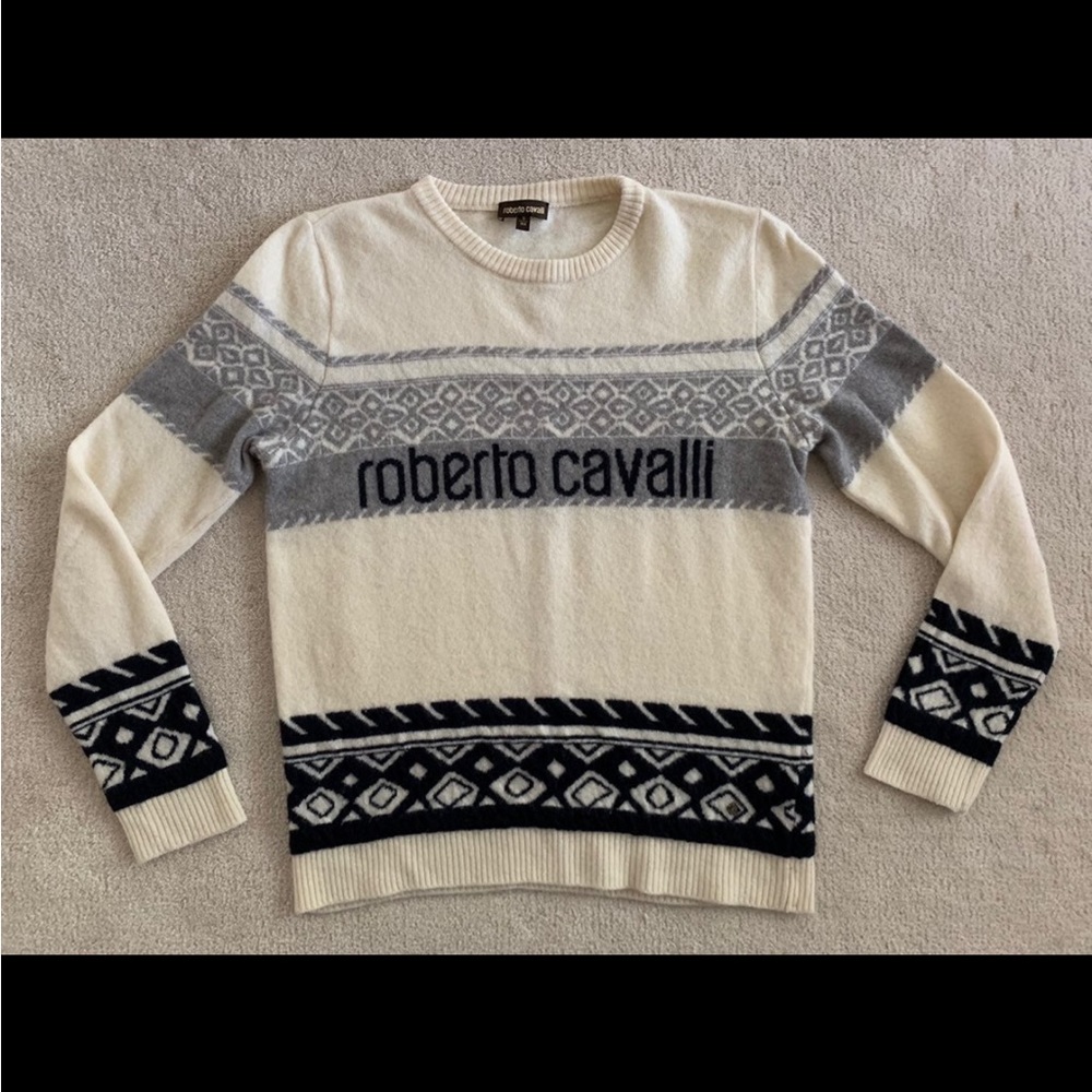 Roberto Cavalli Boys Wool Sweater Top S